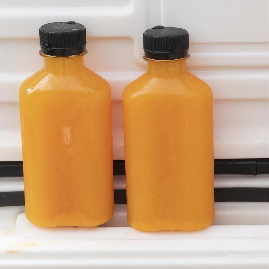 Factory Direct Sale 200ml 250ml300ml500ml Clear Plastic Pet Disposable Juice Bottle Pet Cap and Aluminum Cap