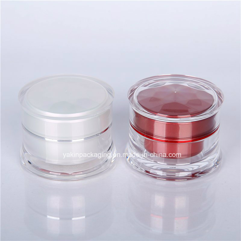 Double Wall Empty 30g OEM/ODM Acrylic Plastic Bottle for Skincare Packaging