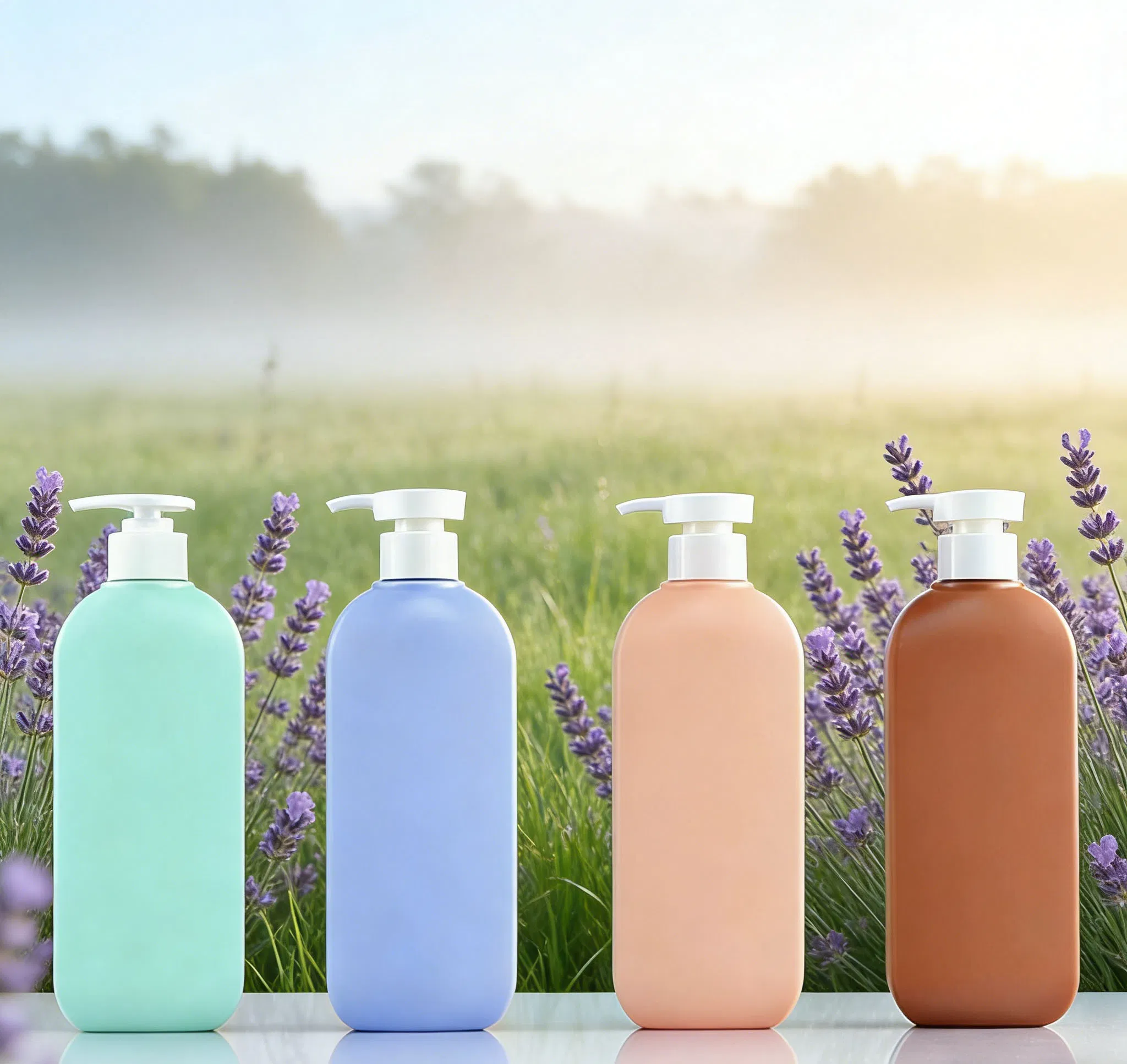 Packaging 300/500/750ml Travel Size Containers Reusable Refillable HDPE Plastic Bottle