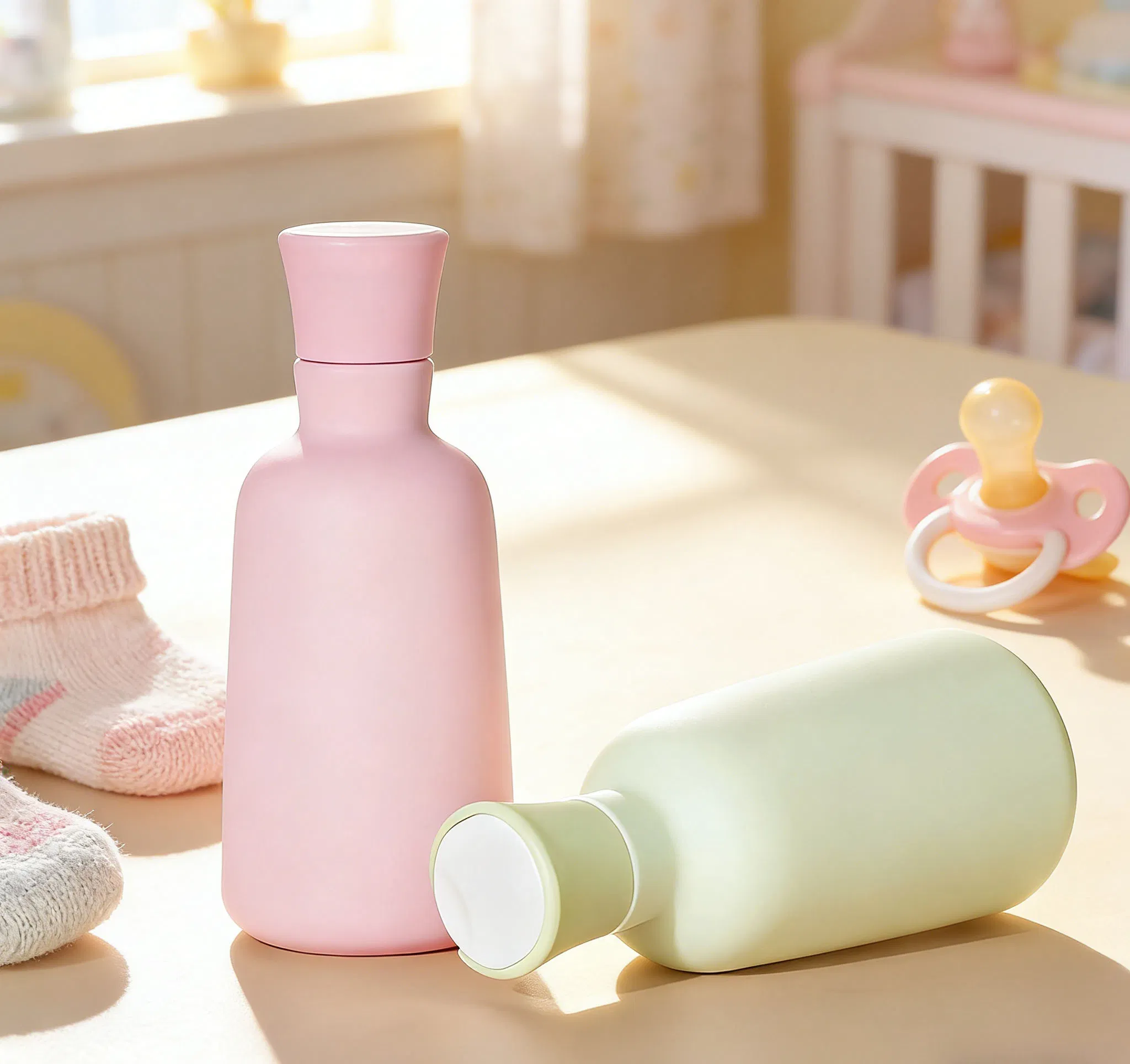 Factory Price Packaging Cosmetic 300ml Pet Plastic Cap Leakproof Flip-Top Shower Gel Bottle