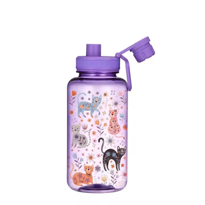 Cheap Sport Drinking Clear Bottles with Custom Logo Plastic Water Bottle