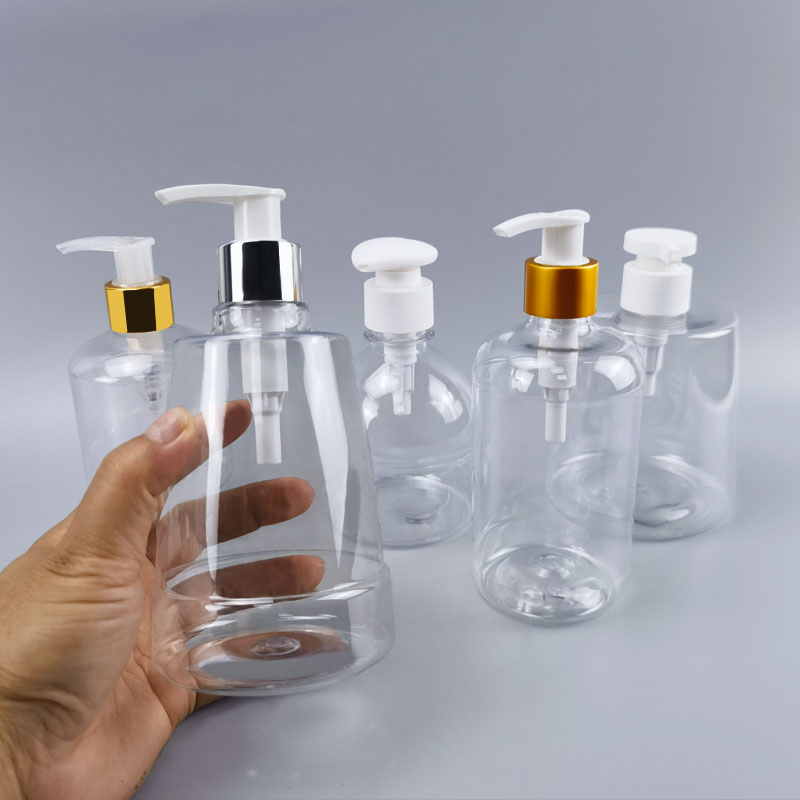 Custom Clear Pet 250ml 300ml 350ml 500ml Plastic Hair Body Care Hand Wash Soap Foaming Shampoo Lotion Pump Bottle for Cosmetic