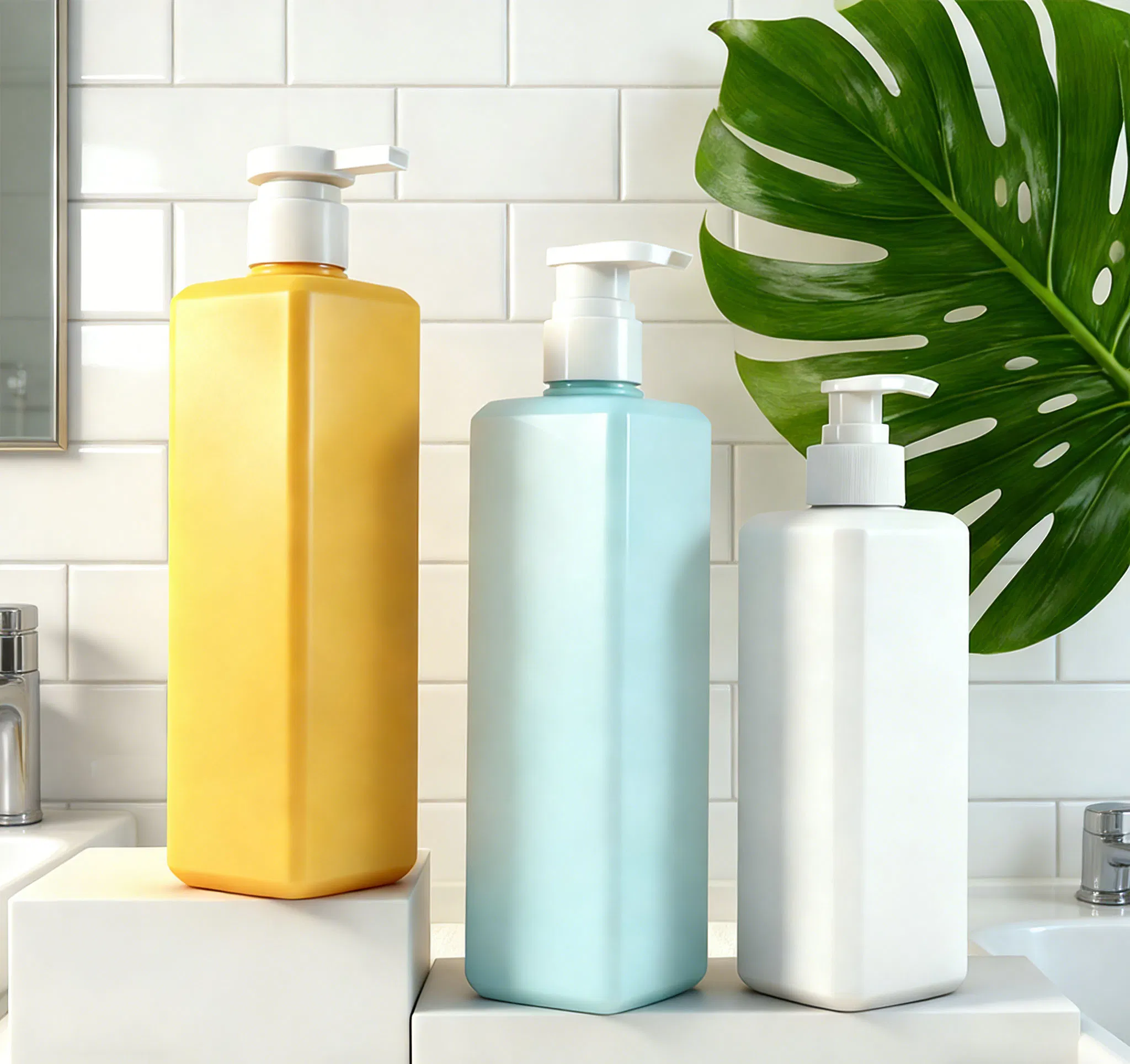 300/400/500ml Personal Care Plastic Shampoo Pet Lotion Cosmetic Packaging Solutions Leak-Proof Travel Bottle