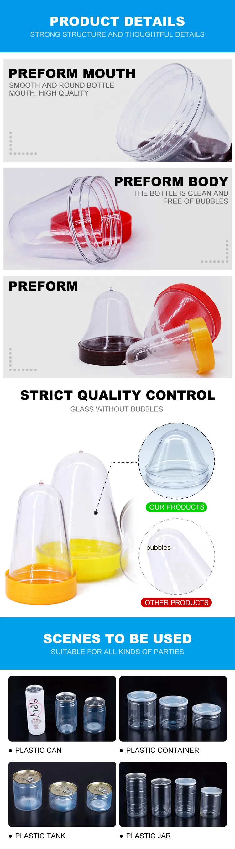 Plastic Food Jar Detail