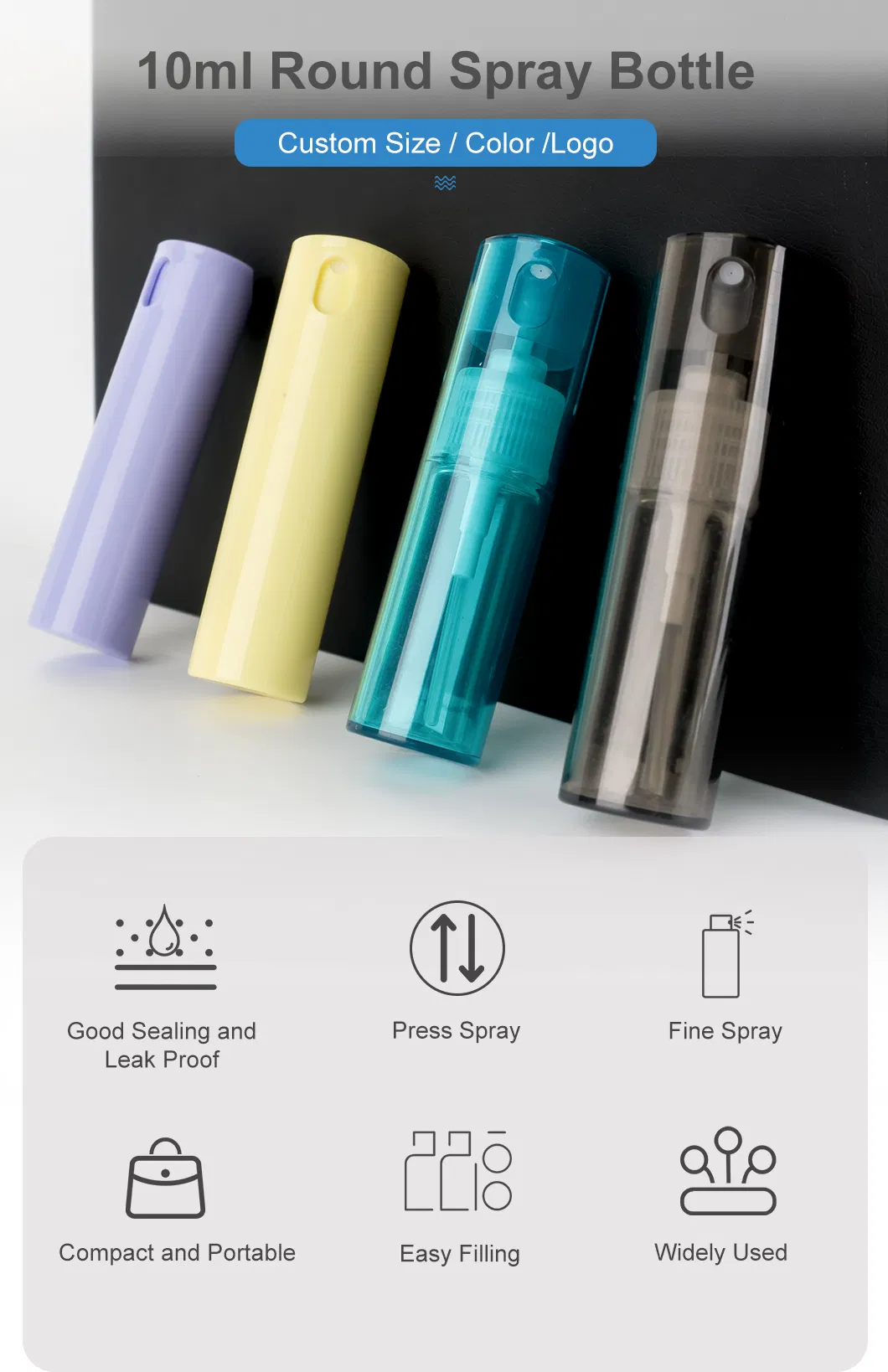 10ml Reusable Plastic Spray Bottle 1