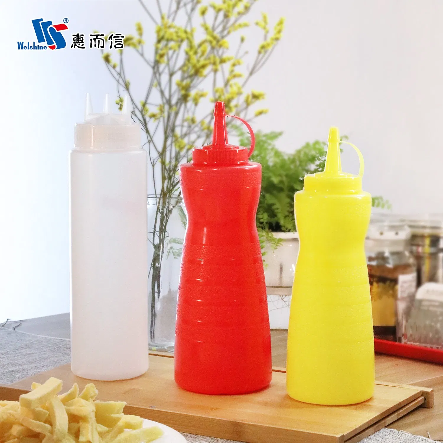 Kitchen Accessories Plastic Food Storage Container Soft Squeeze Sauce Dispenser Bottles