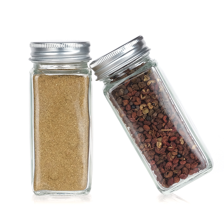 Transparent Seasoning Jars Spice Bottle with Plastic Shaker and Lid