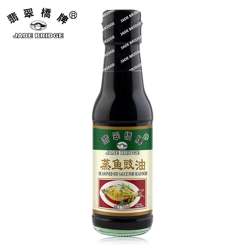 500 Ml Non-GMO Steamed Fish Soya Sauce Wholesale Jade Bridge Plastic Bottle Seasoned Soy Sauce for Seafood