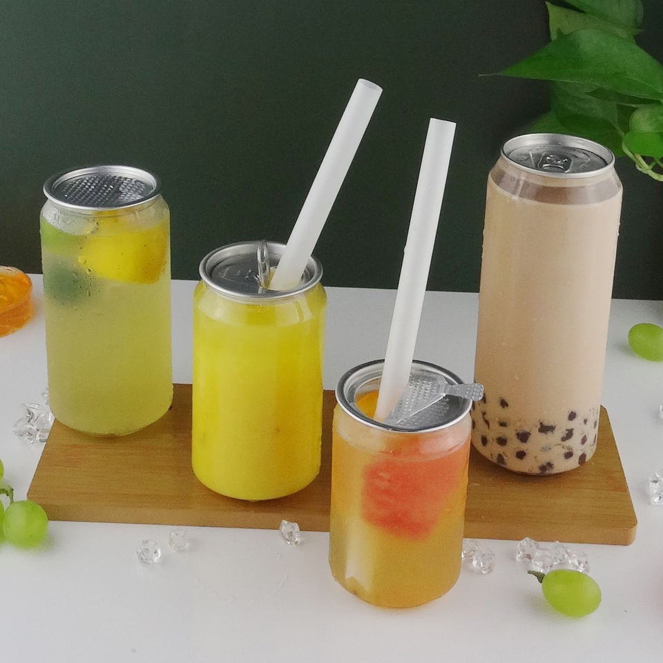 Commercial Custom Disposable Fruit Juice Drink Pet Plastic Bottle Can