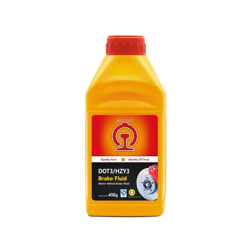 Tieyuda High Quality DOT4 Brake Fluid in 450g Plastic Bottle Low Price Auto Hydraulic Brake Oil DOT3 Wholesale Supplier