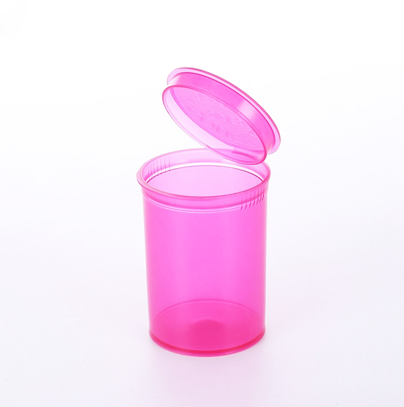 13 19 30 60 DRAM Pop Top Pill Bottle Squeeze Child Resistant Plastic Tube Containers Packaging