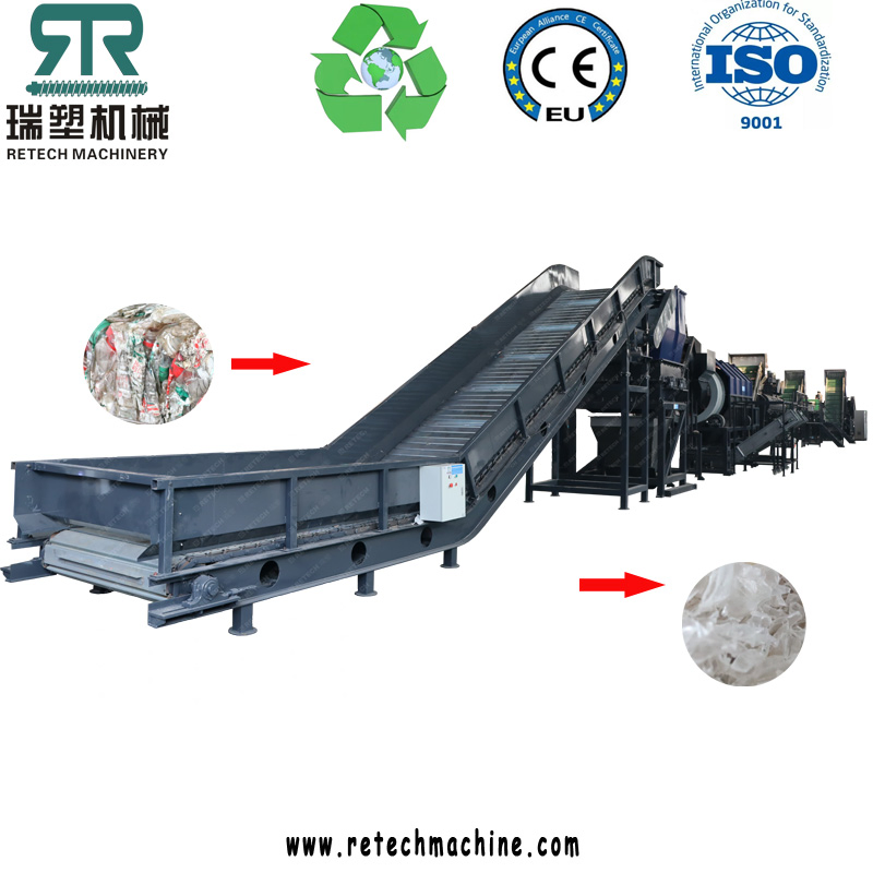 Food Grade Pet Bottle Recycling Hot Washing Machine Water Cola Plastic Pet Bottle Cleaning Washing Plant Line