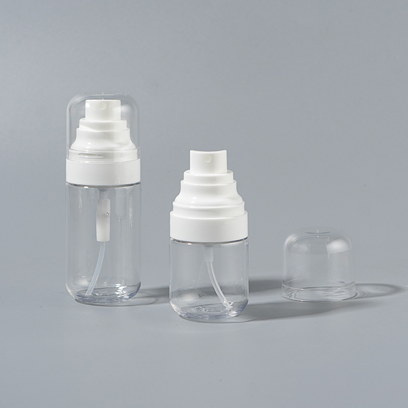 Factory OEM ODM Plastic Spray Bottle Set with 360° Mist Spraeyr Pump Cosemtic Packaging for Setting Spray