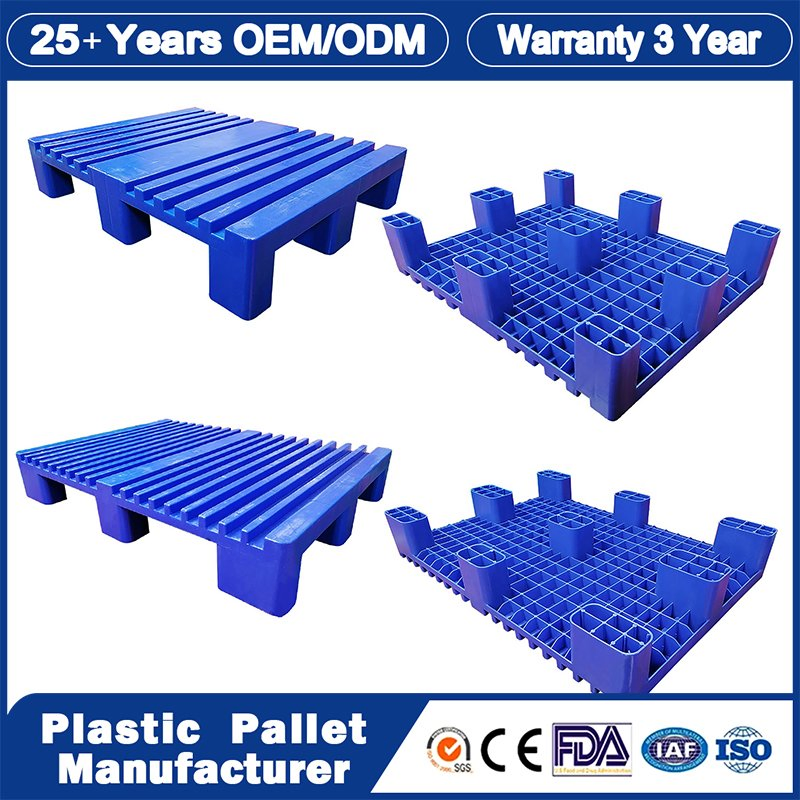 Spill Pallet Manufacturer Leakproof Oil IBC 2 Drum Containment Industrial Printing Export Water Bottle HDPE Warehouse Storage Heavy Duty Euro Plastic Pallet
