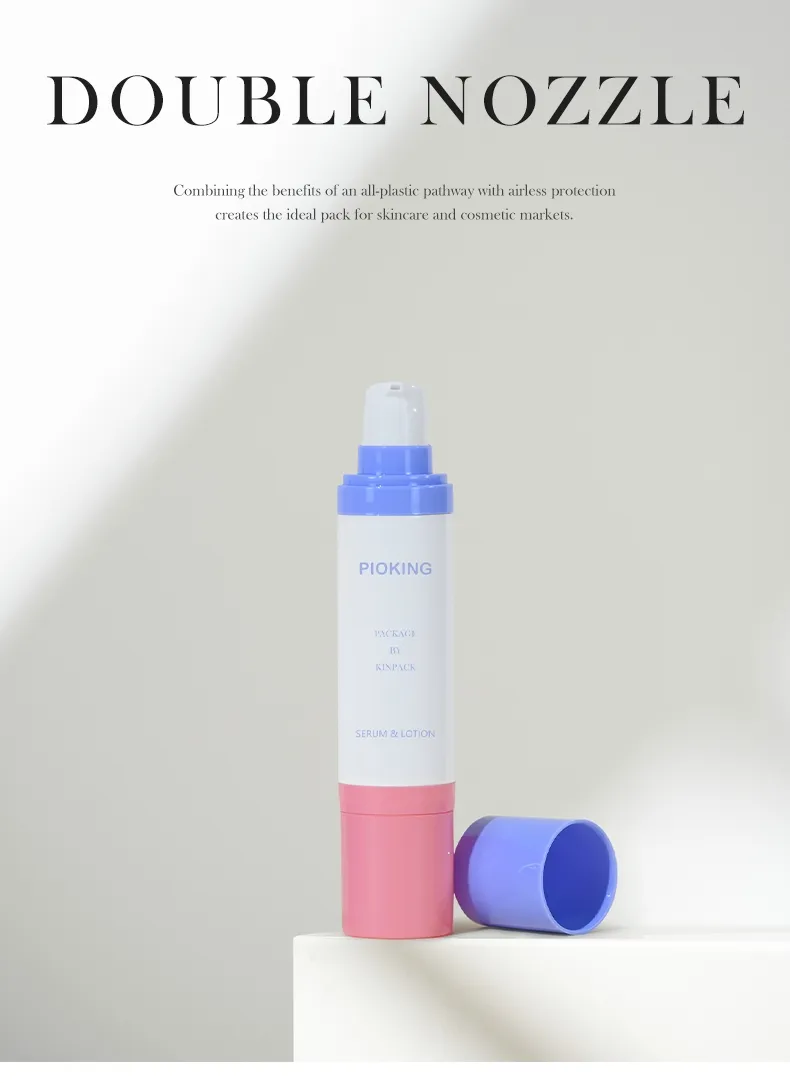 Double Nozzle Airless Pump Bottle