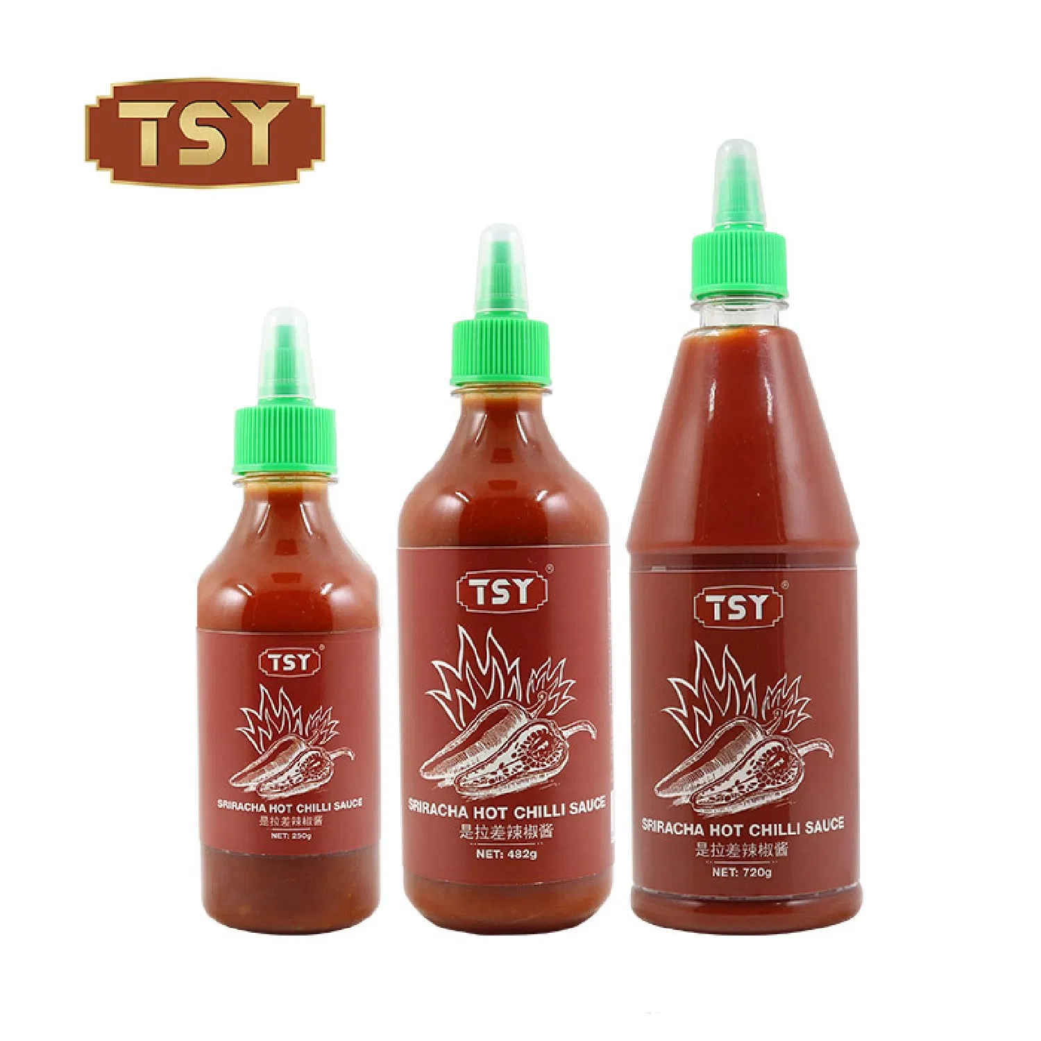 Plastic Bottle Salsa Sriracha EL Gallo Thai Sriracha Hot Chili Sauce Manufacturer