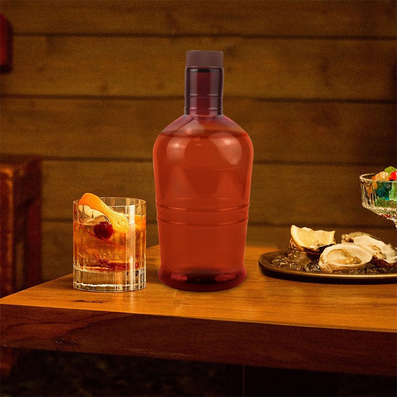 Empty Disposable Carbonated Drinking Water Pet Bottle for Soda Plastic Wine Bottles with Screw Cap for Drinks