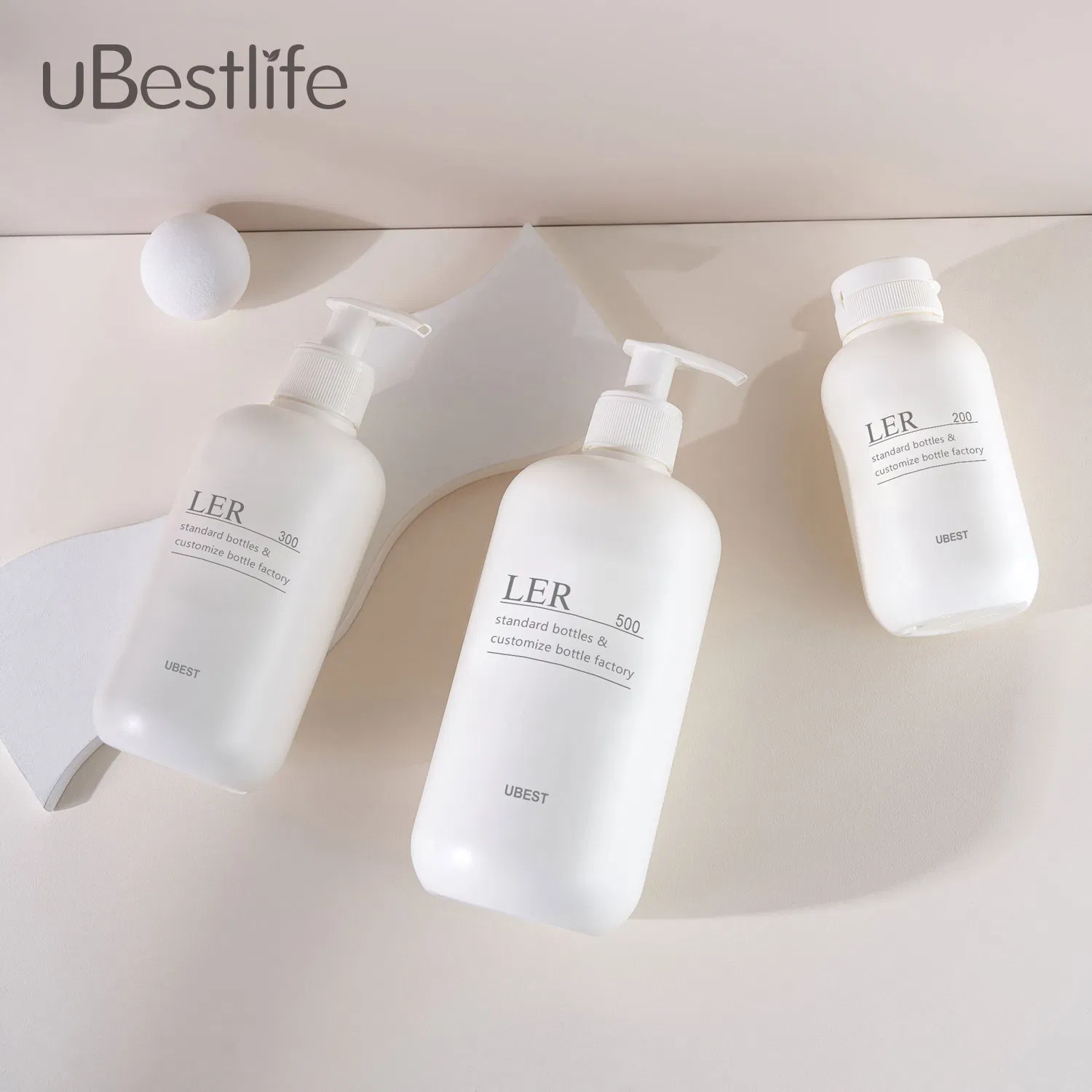 Ler 50ml 80ml 100ml 150ml New Design PE Bottle PP Cap Lotion Sunscreen Flip Top Cap Cosmetic Plastic Bottle