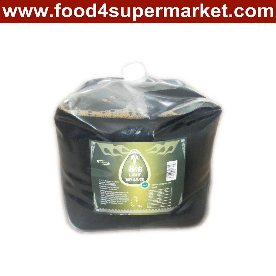 Light Soy Sauce and Pure Soy Sauce in Plastic for Sushi
