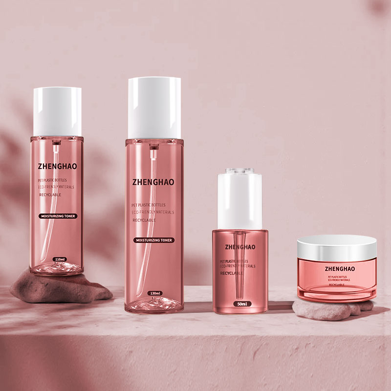 Portable Travel Size 70-130ml Thickness Clear Pet Plastic Cosmetic Toner Liquid Lotion Press Pump Bottle