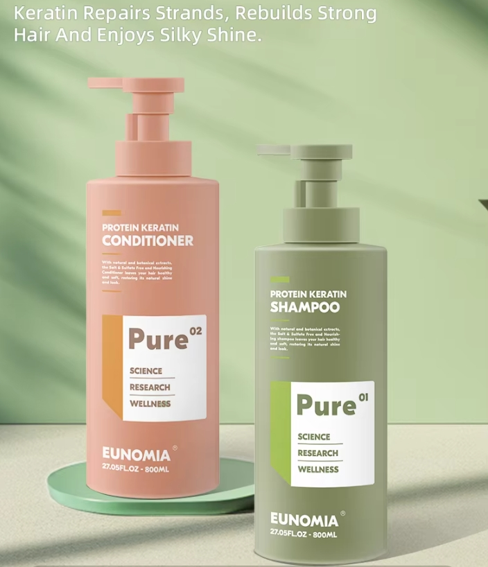 Empty 800 Ml 27 Oz HDPE Plastic Shampoo Shower Gel with Pump