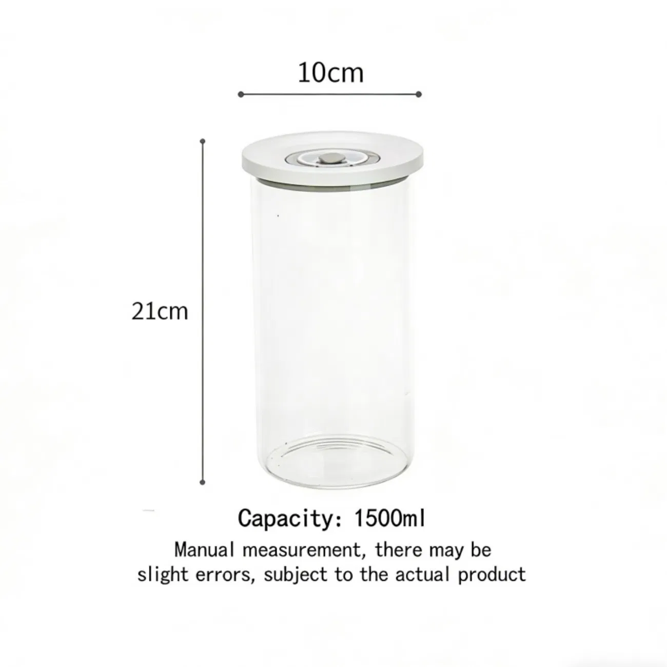 Drop-Resistant Pest Resistant Wide Mouth Space-Saving Food Storage Plastic Jar