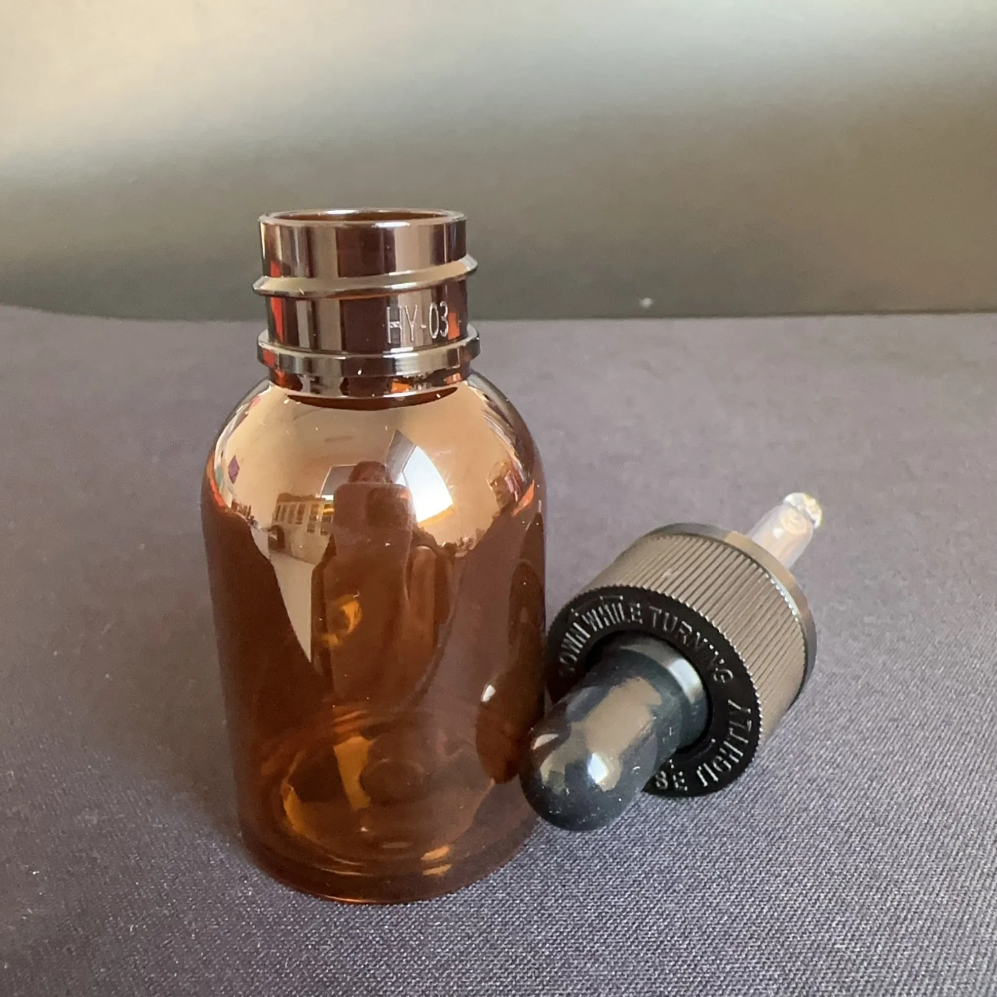 1oz Empty Amber Plastic Pet Dropper Bottle Plastic Bottle with CRC Dropper 30ml Plastic Dropper Bottle for Medication, Essential Oils, Chemicals, Perfumes