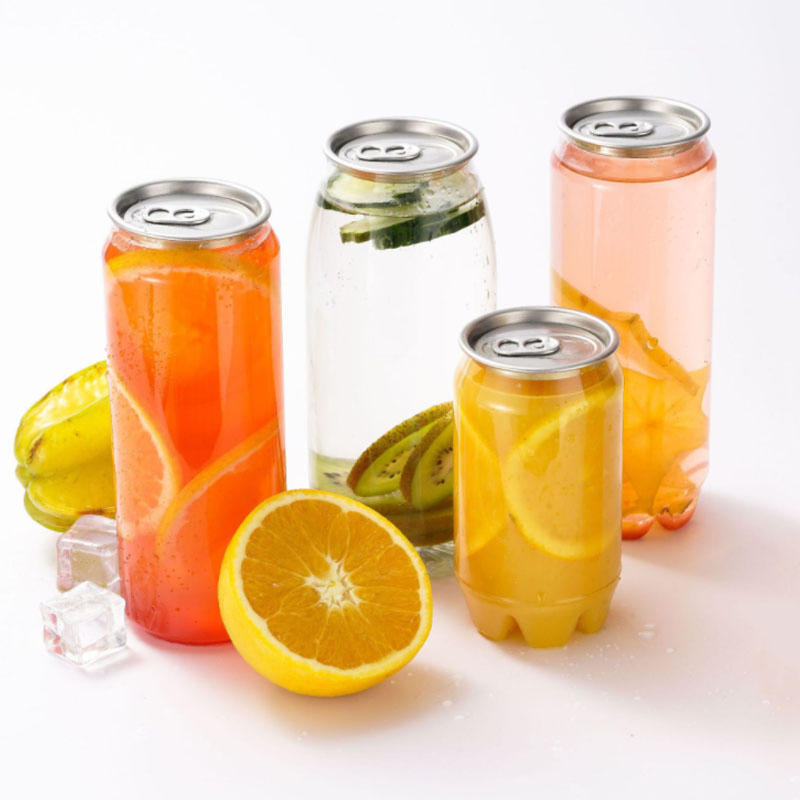 500ml Pet Beverage Drink with Aluminum Lid The Bottle Pet Can with Easy Open Lid Can