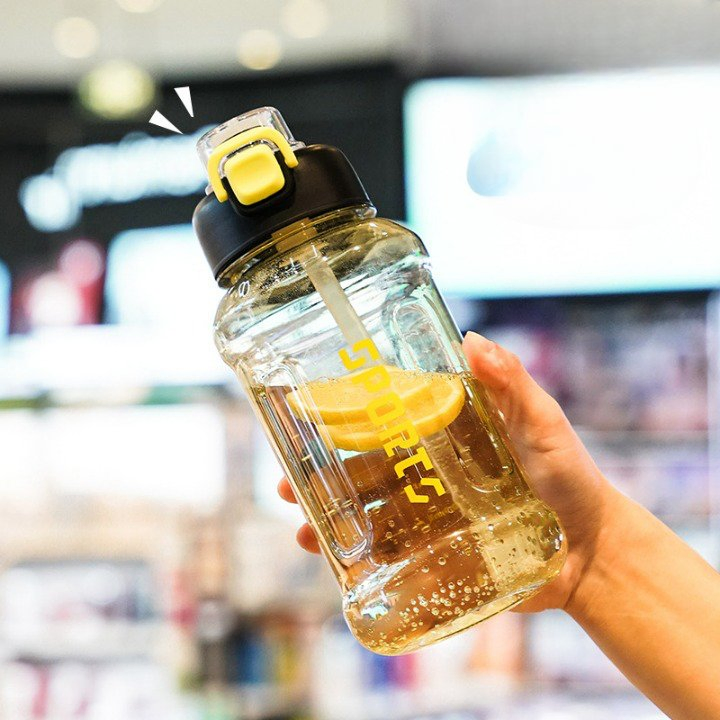 New Design Outdoor Sports Juices Milk Smoothies Plastic Wide-Mouth Reusable Water Bottle