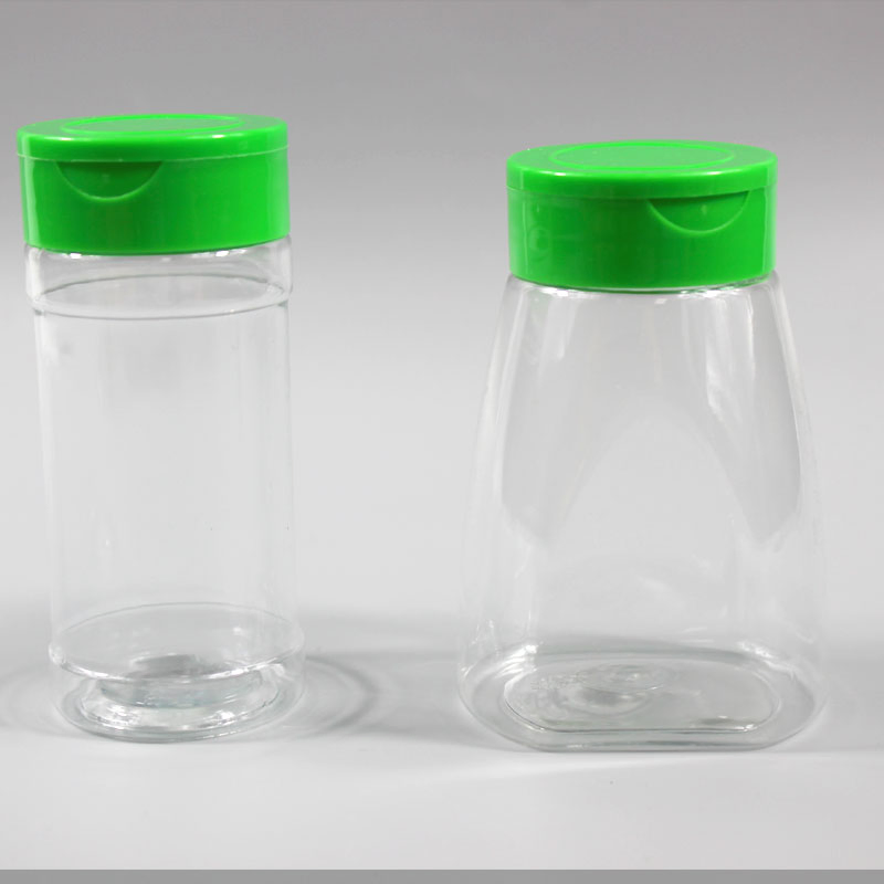 Pet Plastic Seasoning Bottle Salt and Pepper Bottle Jar Kitchen Plastic Spice Shaker Bottles