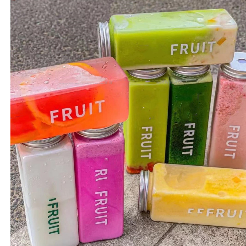 Souvenir Gifts Promotion Custom 500ml Pet Liquid Bubble Tea Milk Plastic Bottle