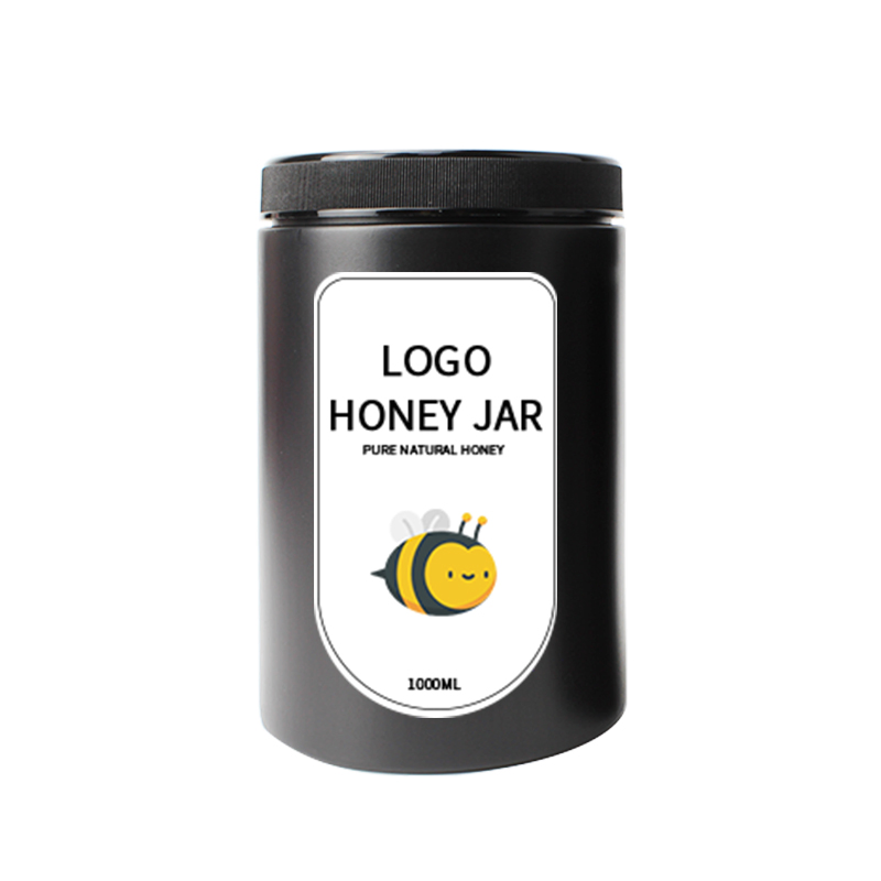 HDPE Food Grade Customize Unique Jars and Bottles with Plastic Cap for Honey Storage Plastic Jars
