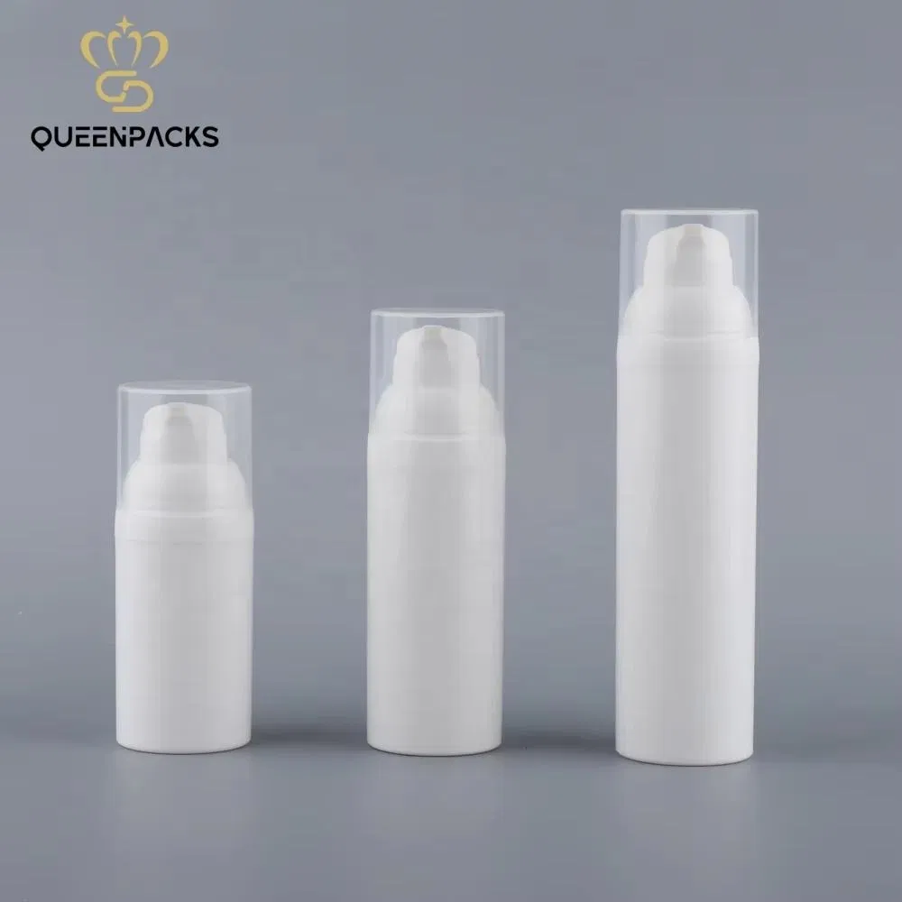 Plastic PP Bottle Airless Press Pump Bottle with Lotion Dispenser