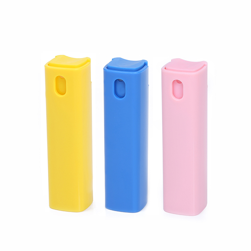 Colorful 10ml Empty Refill Perfume Atomizer Glass Square Plastic Spray Breathing Mouth Refreshing Bottle