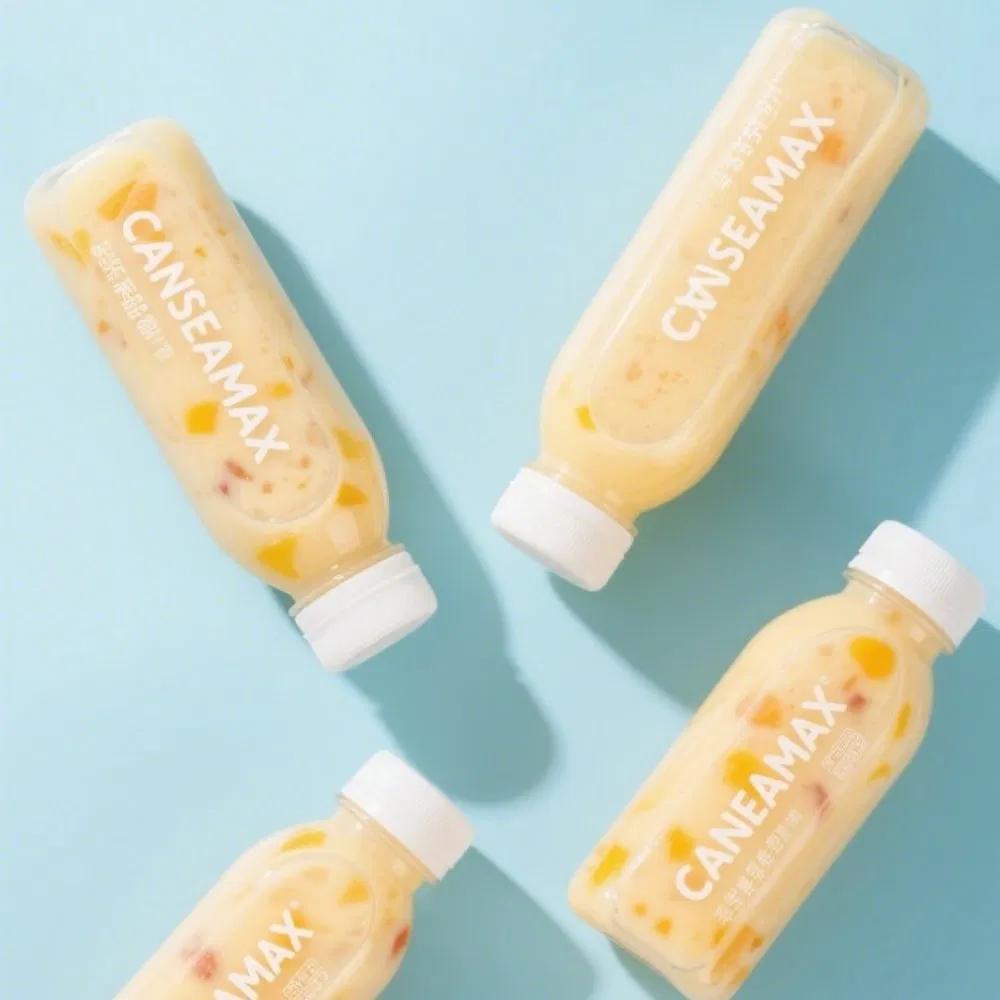 High Shine Plastic Beverage Bottles Transparent for Product Showcase