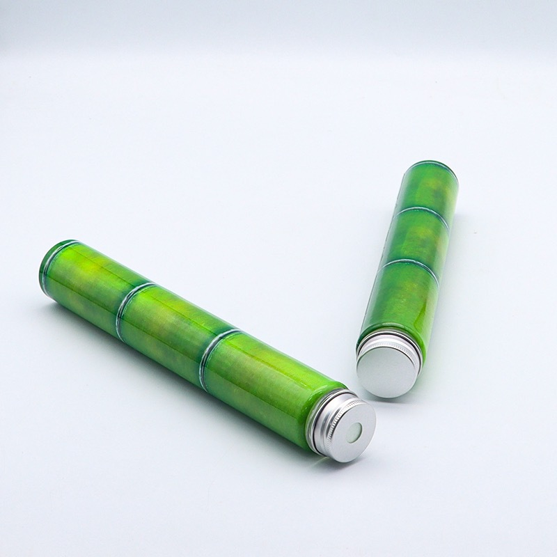 400ml Hugging Bamboo Milk Tea Bottle Bamboo Slim Bottle Disposable Milk Tea Plastic Bottle