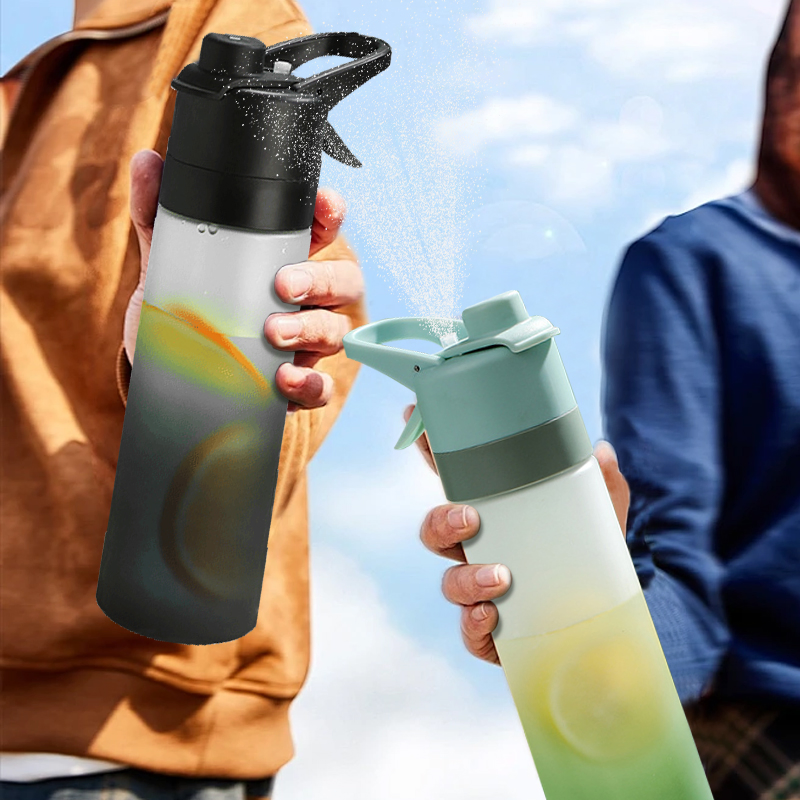 New Product Plastic BPA Free Spray Water Bottle for Kids Gradient Color