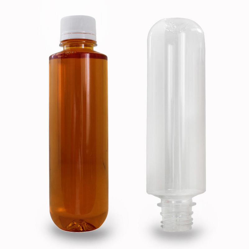 Wholesale Disposable Beverage Packaging Commercial 250ml Pet Juice Bottle Empty Clear 8oz Plastic Bottle with Lids