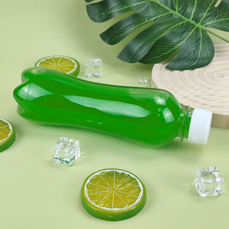 Hot Sale 500ml Round Beverage Juice Bottle Sealed Milk Tea Plastic Bottle with Label