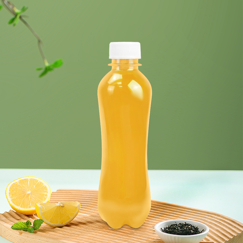 Hot Sale 500ml Round Beverage Juice Bottle Sealed Milk Tea Plastic Bottle with Label