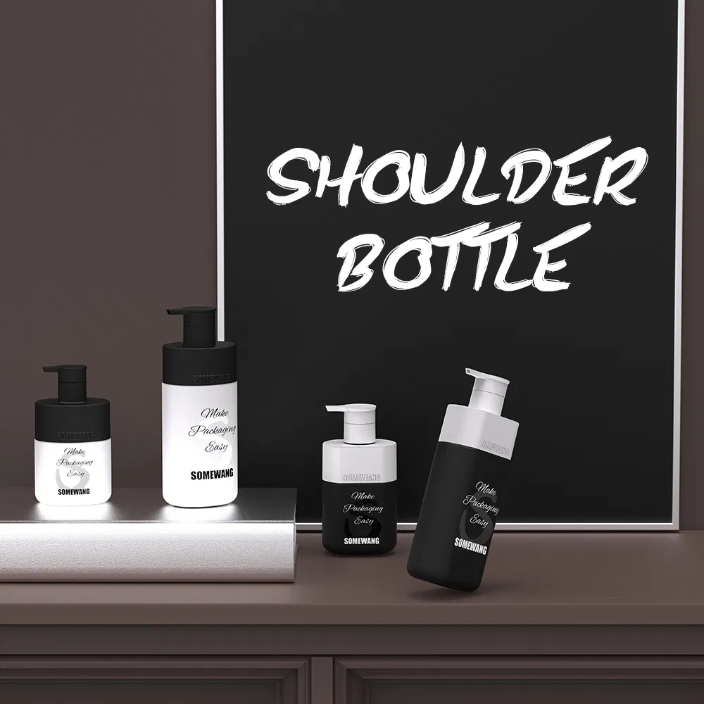 Custom Color Refillable Empty 300ml 500ml Plastic Bottle with Pump for Cosmetic Package