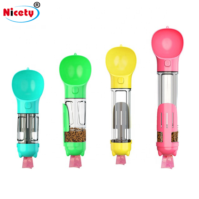 BPA Free, Leak Proof, Food Grade Plastic 11oz Travel Drink Bottle Pet Dog Water Dispenser Bottle