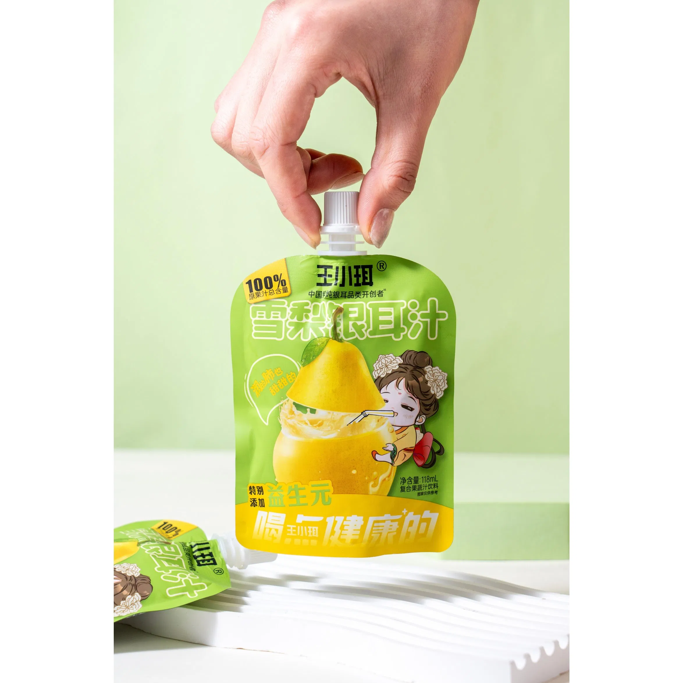 Organic Instant Natural Snow Pear &amp; Tremella Lung-Moistening Juice