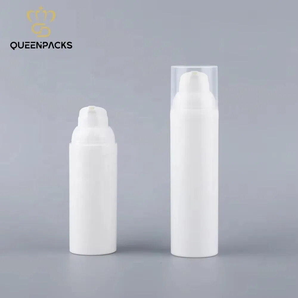 Plastic PP Bottle Airless Press Pump Bottle with Lotion Dispenser