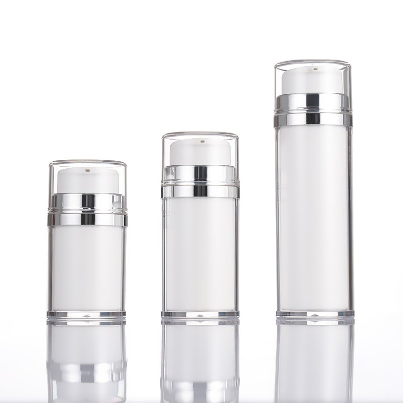 Empty Refillable Acrylic Plastic Cosmetic Lotion Fine Mist Spray Pump Serum Vacuum Airless Bottles