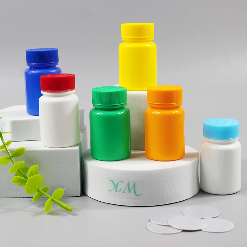 30ml Hot Sale Empty White Screw Cap Tablet Refill Bottles Medicine Pill Bottle Health Care Pill Plastic Bottle