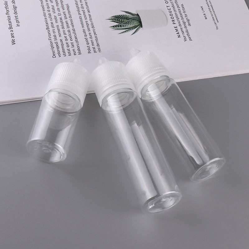 Liquid Dispenser Plastic Squeezable Dropper Flower Oil Bottle with Childproof Cap