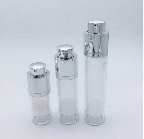 Airless Clear Pump Bottles Cosmetic Travel Size Dispenser Vacuum Plastic travel Bottles