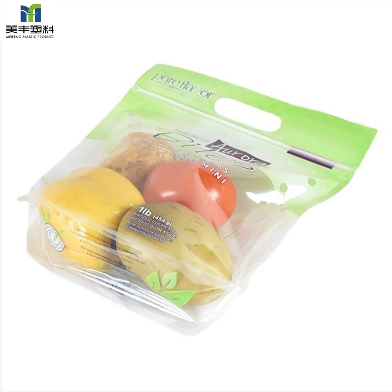 FDA Certificated Zip Lock New Product Clear Transparent Custom Printing Packet Food Fresh Fruit Packing Packaging Zipper Packet