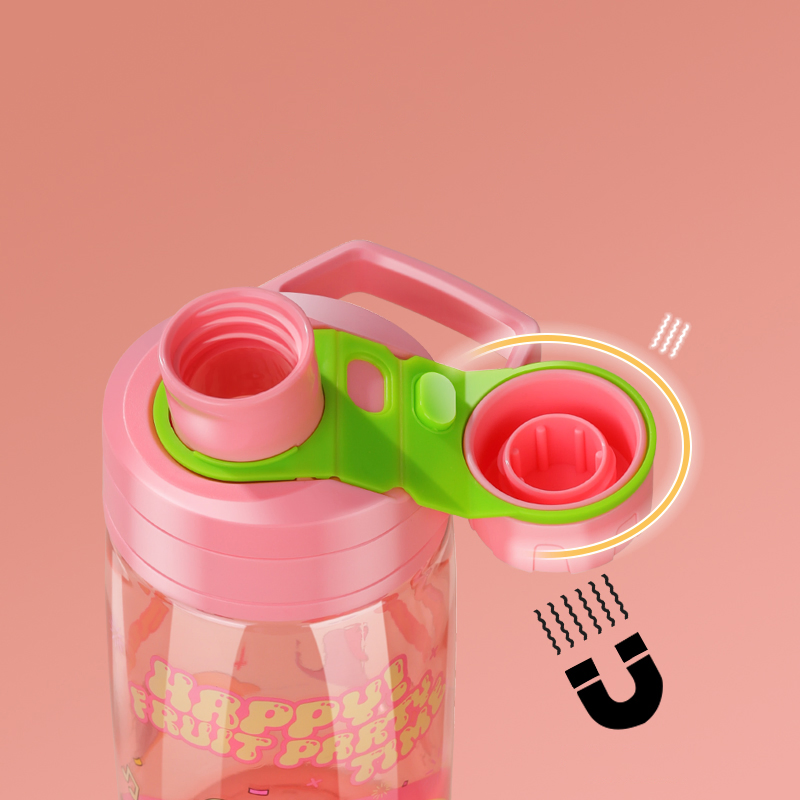 Aohea Sports Water Bottle, Water Bottle for Kids, Bike Water Bottle, Plastic Water Bottle with Carry Handle, Leak-Proof, BPA-Free, Perfect for Travel, School